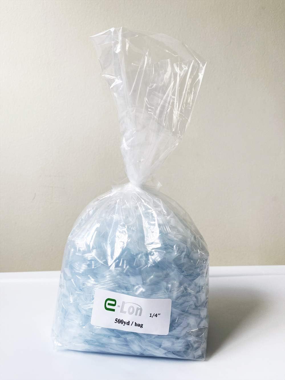 D.I.Y 1/4 Clear Elastic, 100% Thermoplastic Polyurethane, Small Packaging by Anytape Korea, 10 Yard, 30 Yard, and 500 Yard Packaging Available (1/4 Clear 500 Yard)