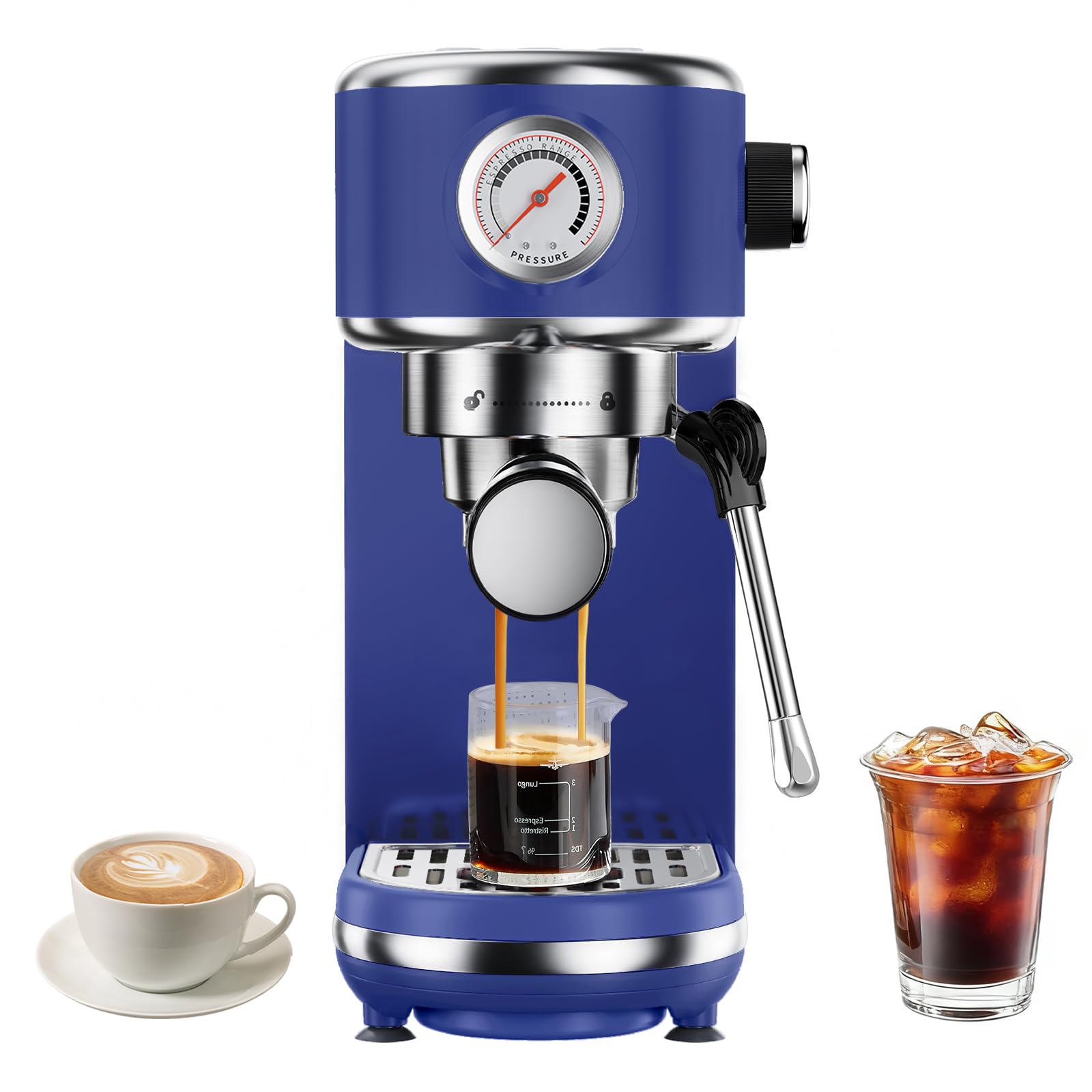 atatix 20 Bar Espresso Machine with Milk Frother
