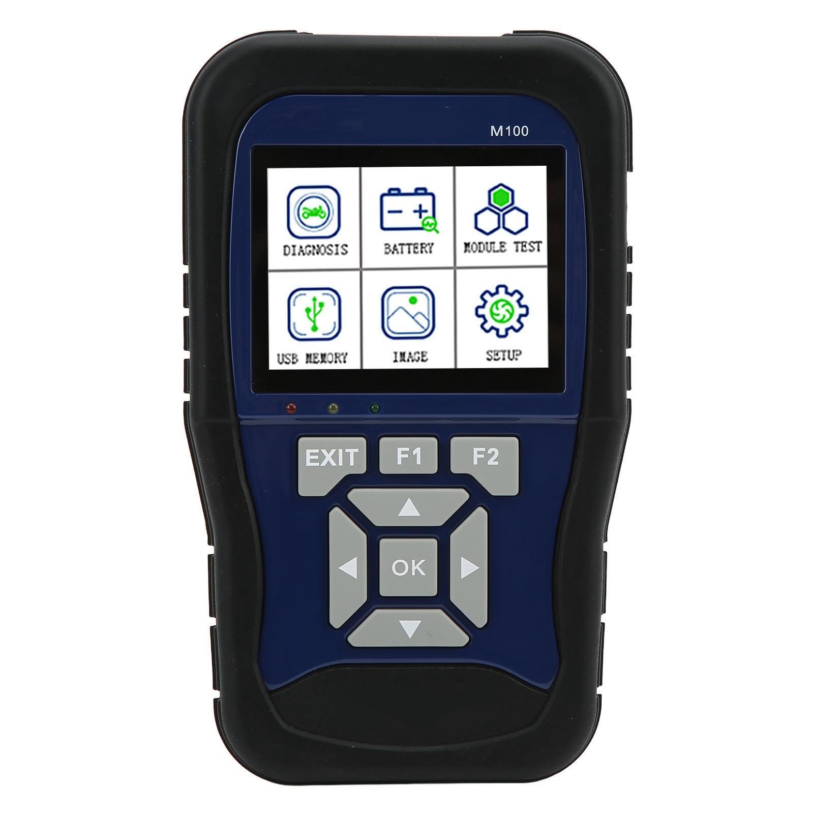 Tragbares Motorrad-Diagnosegerät, 3,2-Zoll-OBD-Scanner mit Farbbildschirm und Echtzeitdaten und Fehlercodes für SYM