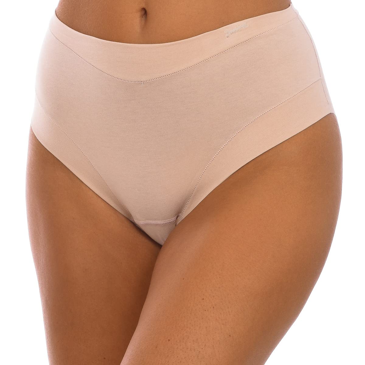 Janira Women's Skin Invisible Cotton Band Slip Panties Made Of Elastic Fabric 1031863