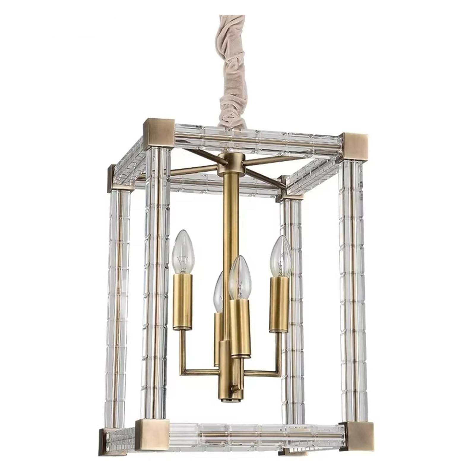 Lámpara colgante sencilla de cristal for estudio, dormitorio y comedor.