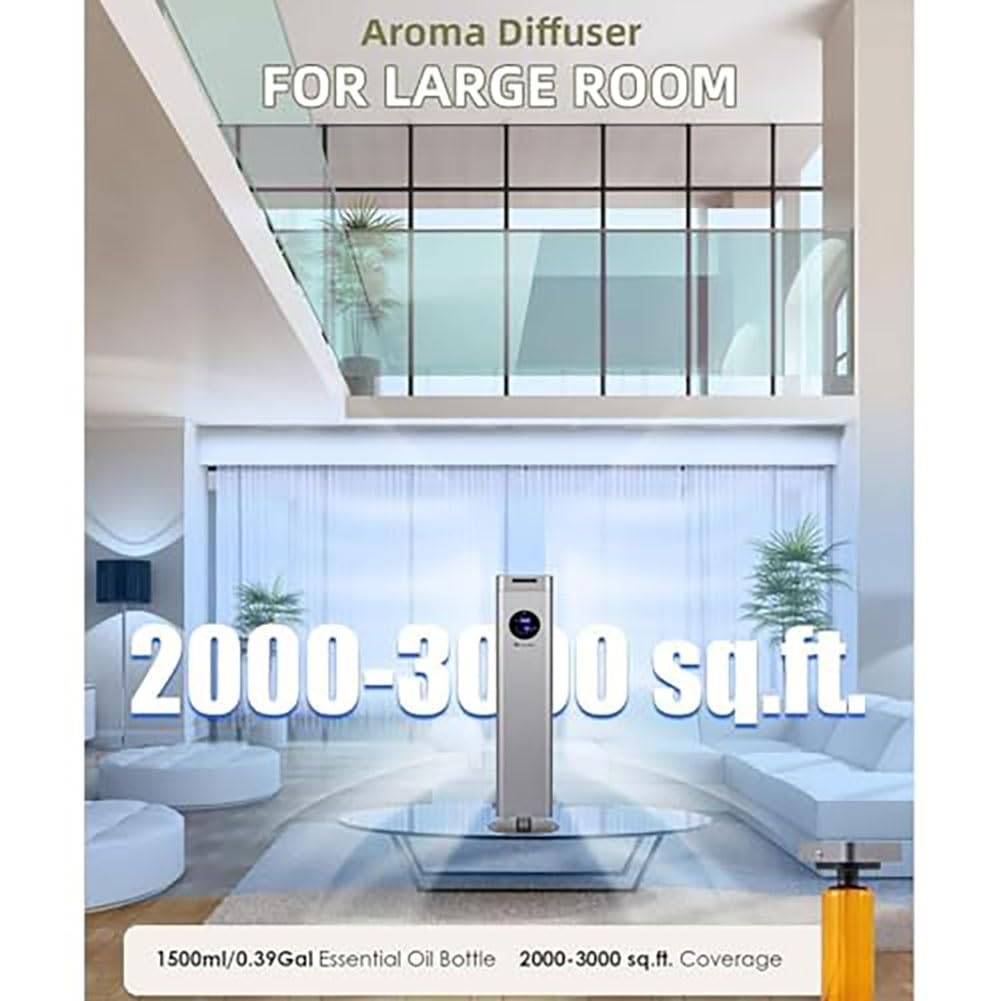 Inteligentny odświeżacz powietrza, komercyjny dyfuzor zapachowy, dyfuzor aromaterapeutyczny Bluetooth z bezwodną nebulizacją do aromaterapii w biurze i salonie