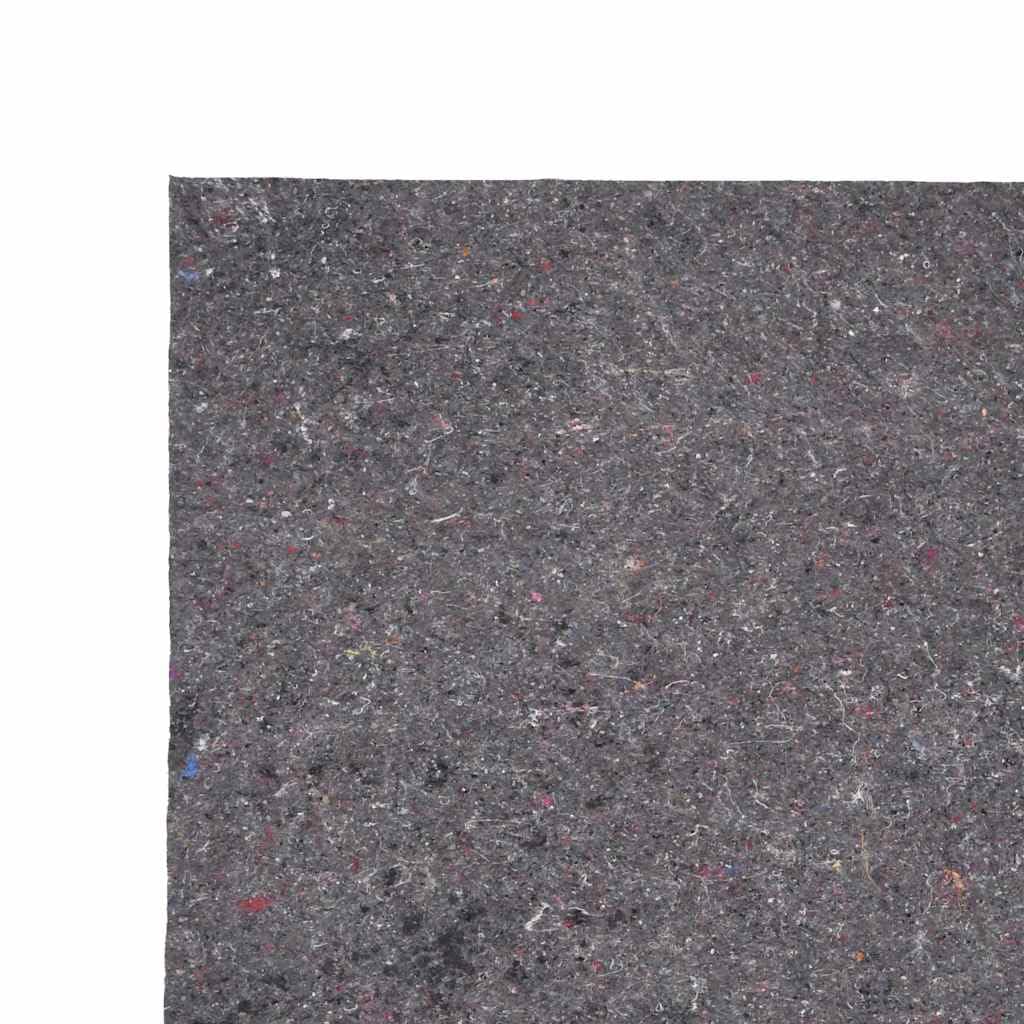 Fieltro antideslizante de 280 g m², gris, 10 x 1 m, para suelo al renovar, pintar, mudarse y construir