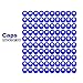 Autosampler Vials Cap,9mm Blue Polypropylene Screw-Thread Caps with PTFE Red/Silicone White Septa by Biomed Scientific