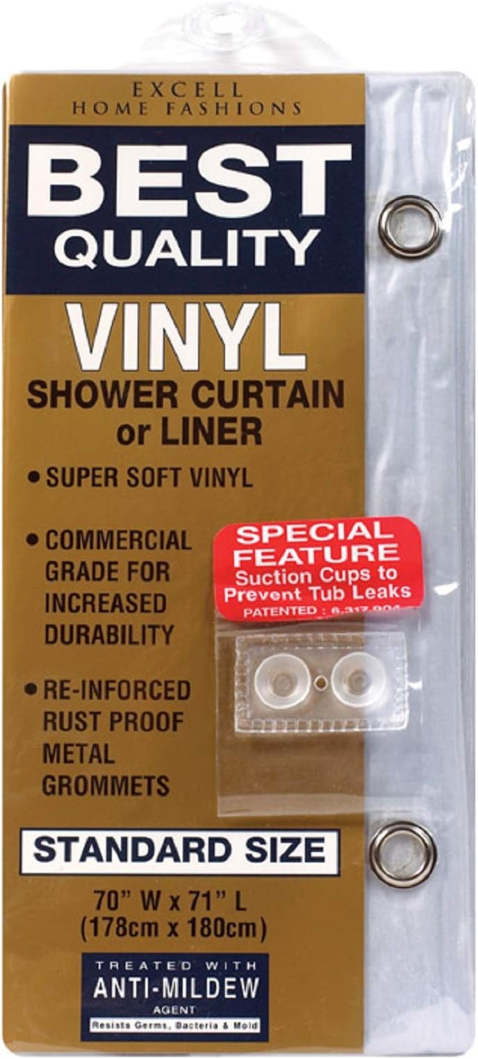Ex-cell Home Fashions #1me-049o0-0899-960 70x71 clr Hdshwr Curtain