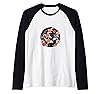 Lotus Reflections Koi Fish and Lotus Flower Poster Raglan Baseball Tee