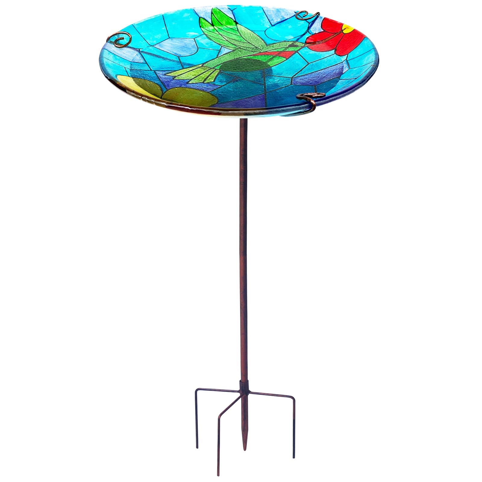 Meetjoyancy Glass Bird Bath