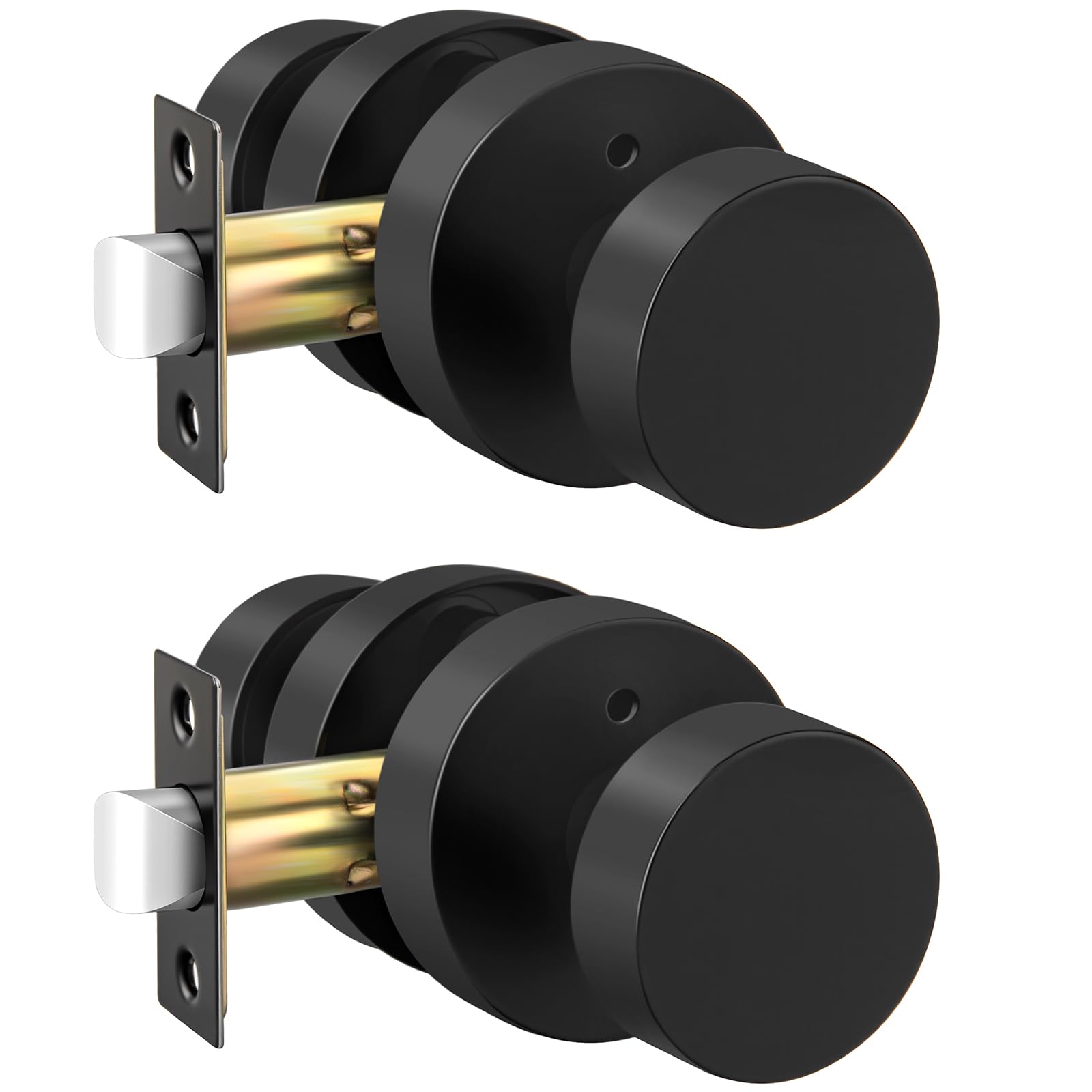 Haidms Brushed Gold Door Knobs - 6 Pack -20