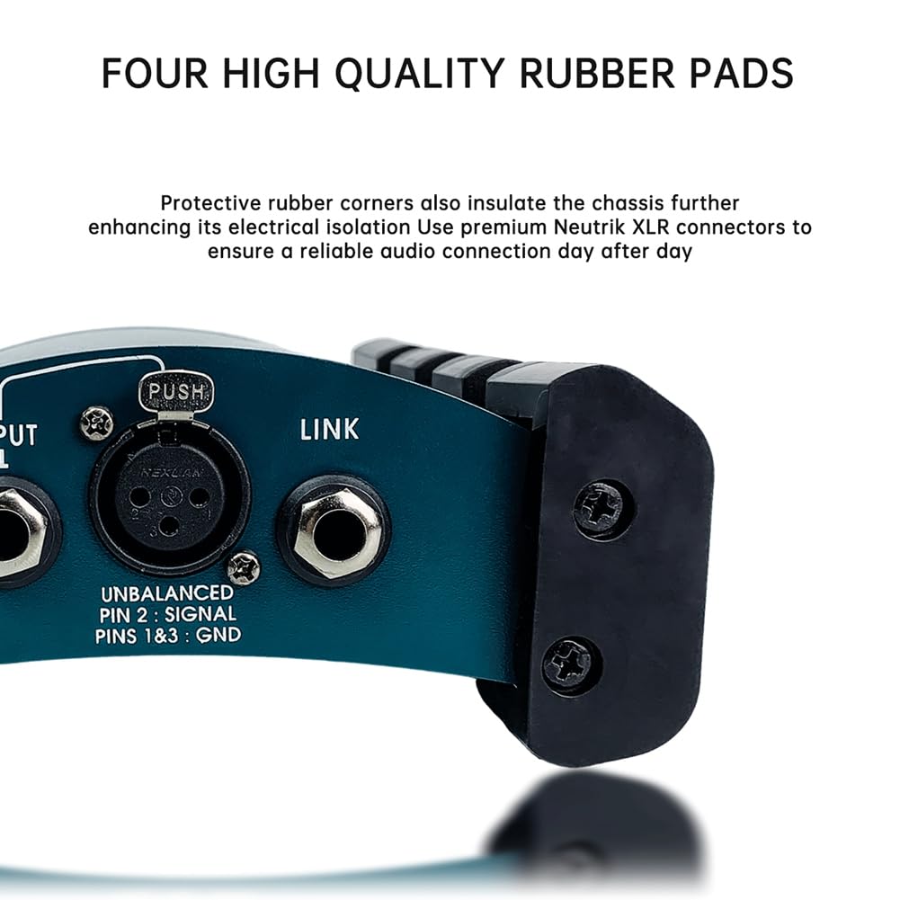 ACTIVE DI アクティブDI ギターエフェクター Amazon | デュアル1/4インチハイインピーダンスステレオ入力付き