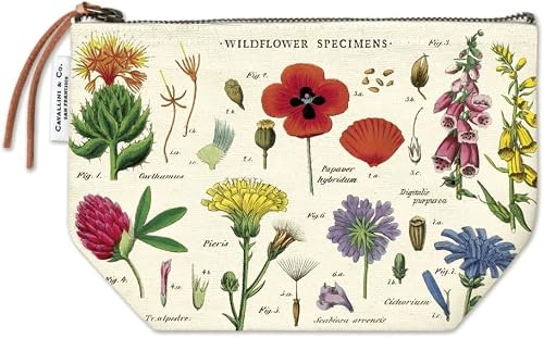 Cavallini Papers & Co. Wildflowers Vintage pouch, multi