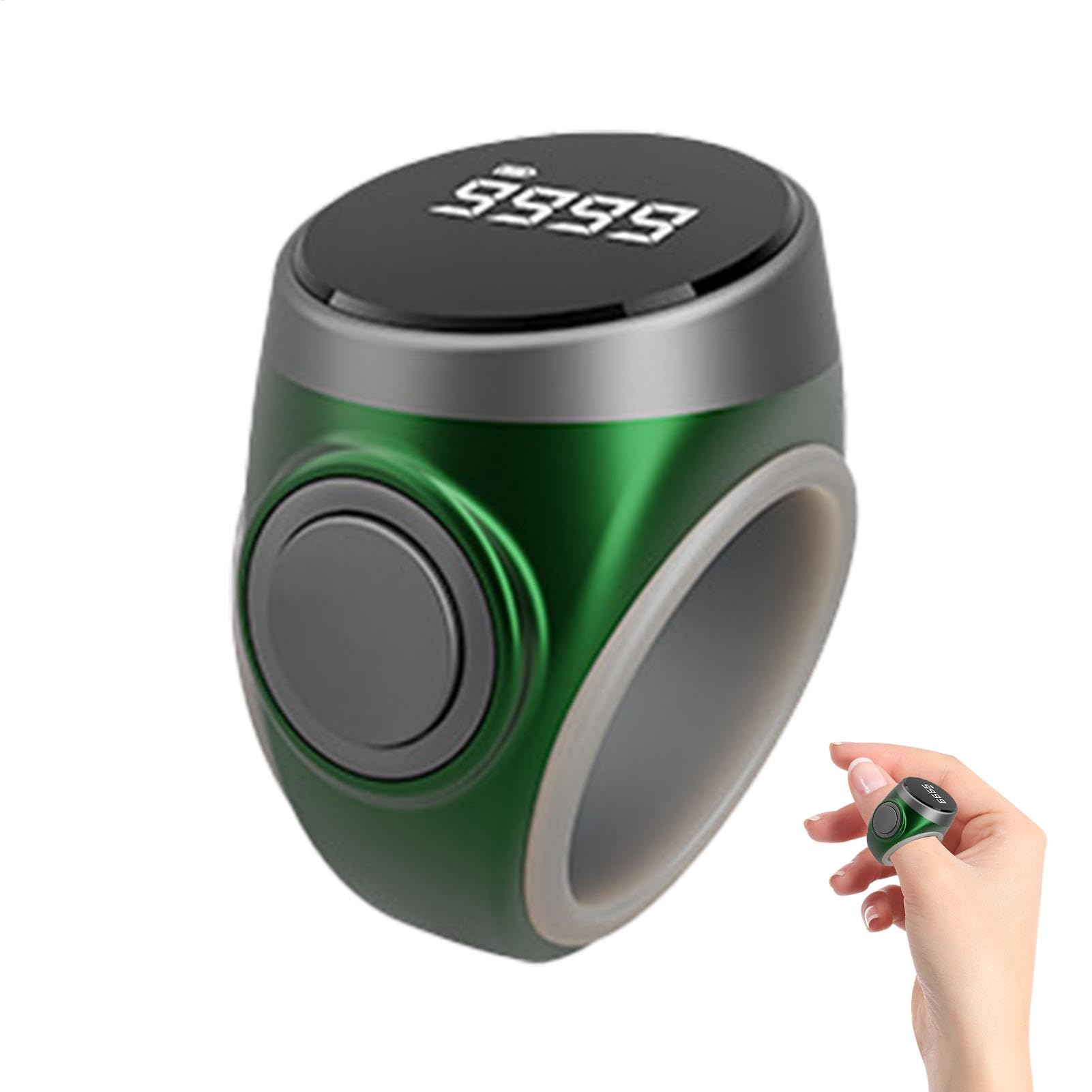 Finger Counter,Row Counter Ring with Electronic Digital Display | Digital Tasbeeh Prayer Counting Tool for Meditation, Relaxation, Active Fingers