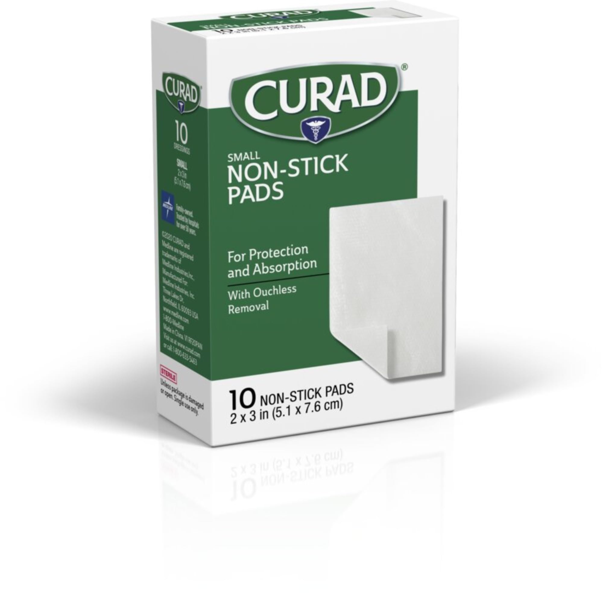 CURAD Sterile Non-Stick Pads, Medium, 3 x 4 in, 10 Count — Amazon image 7