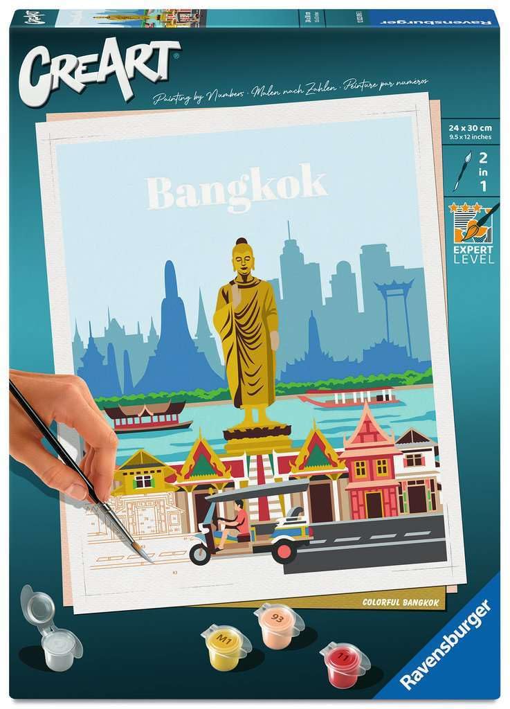 Ravensburger CreArt 12023095 Painting by Numbers Colourful Bangkok from 12 Years