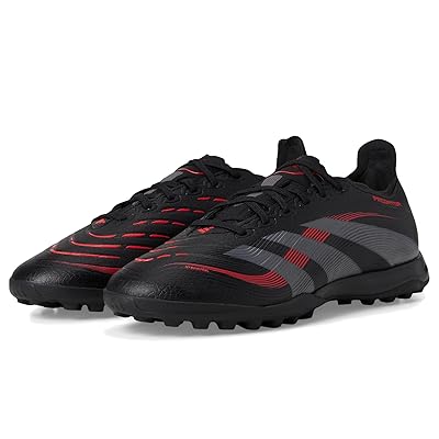 adidas Predator League Turf Soccer Cleats Soccer Shoes Black/Grey/Lucid Red