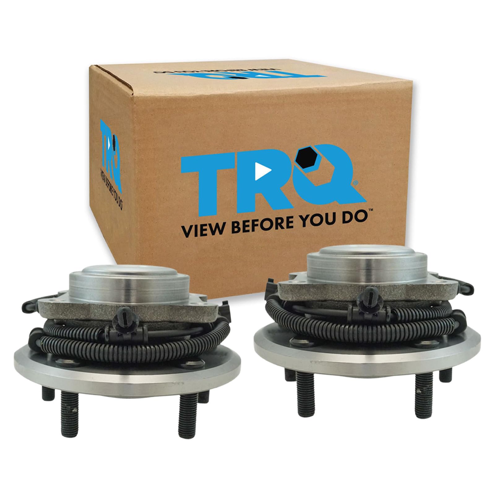 TRQ Rear Driver and Passenger Side Wheel Bearing and Hub Assembly Set 2