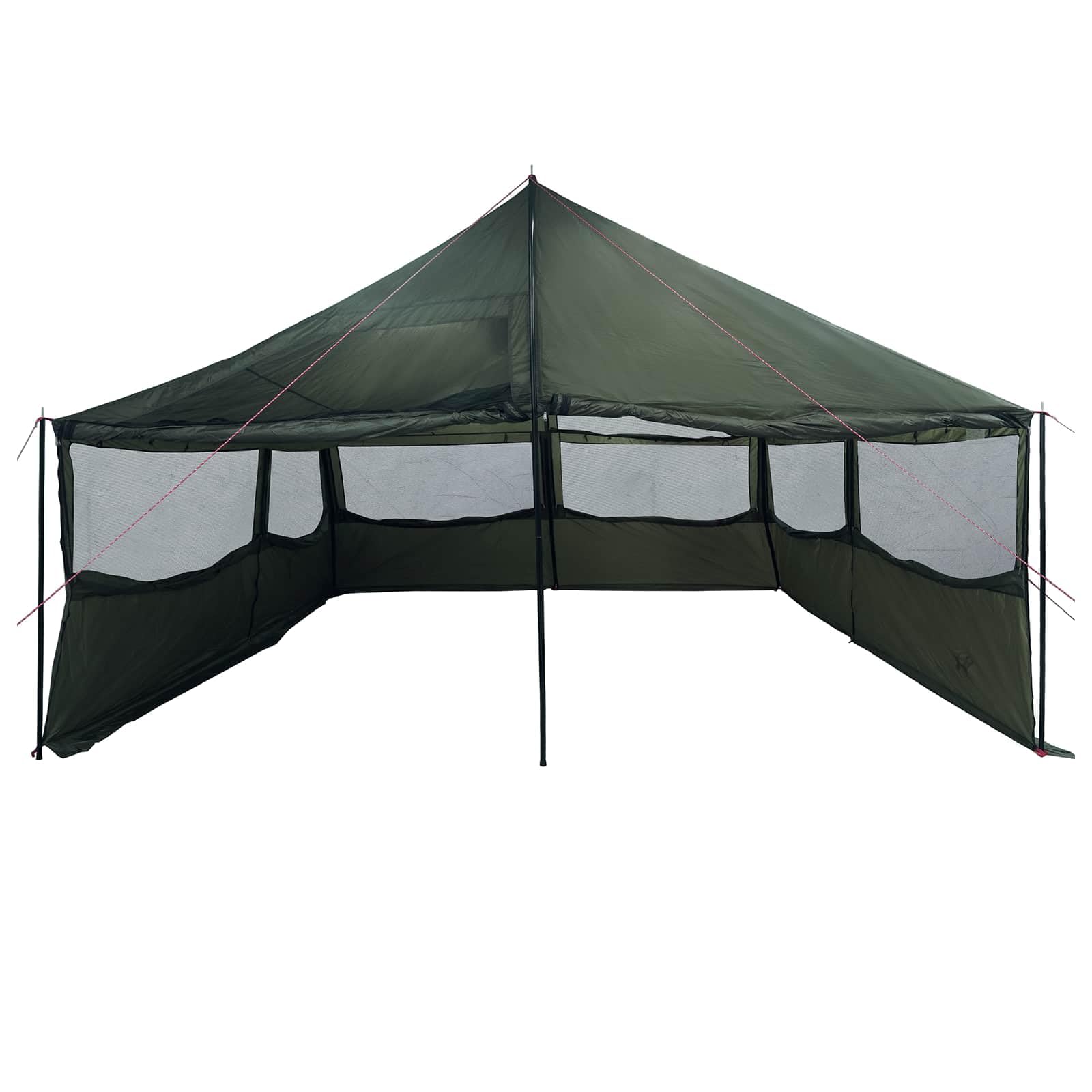 Tienda Familiar Verde 450 x 400 x 265 cm de Poliéster y Acero con Cubierta