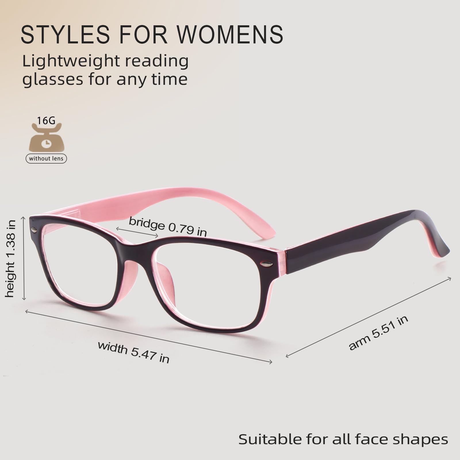 BLOEXCLU 6 gafas de lectura para hombre y mujer con bloqueo de luz azul, bisagra de resorte, lector de ordenador, antisobreesfuerzo, antirreflejo