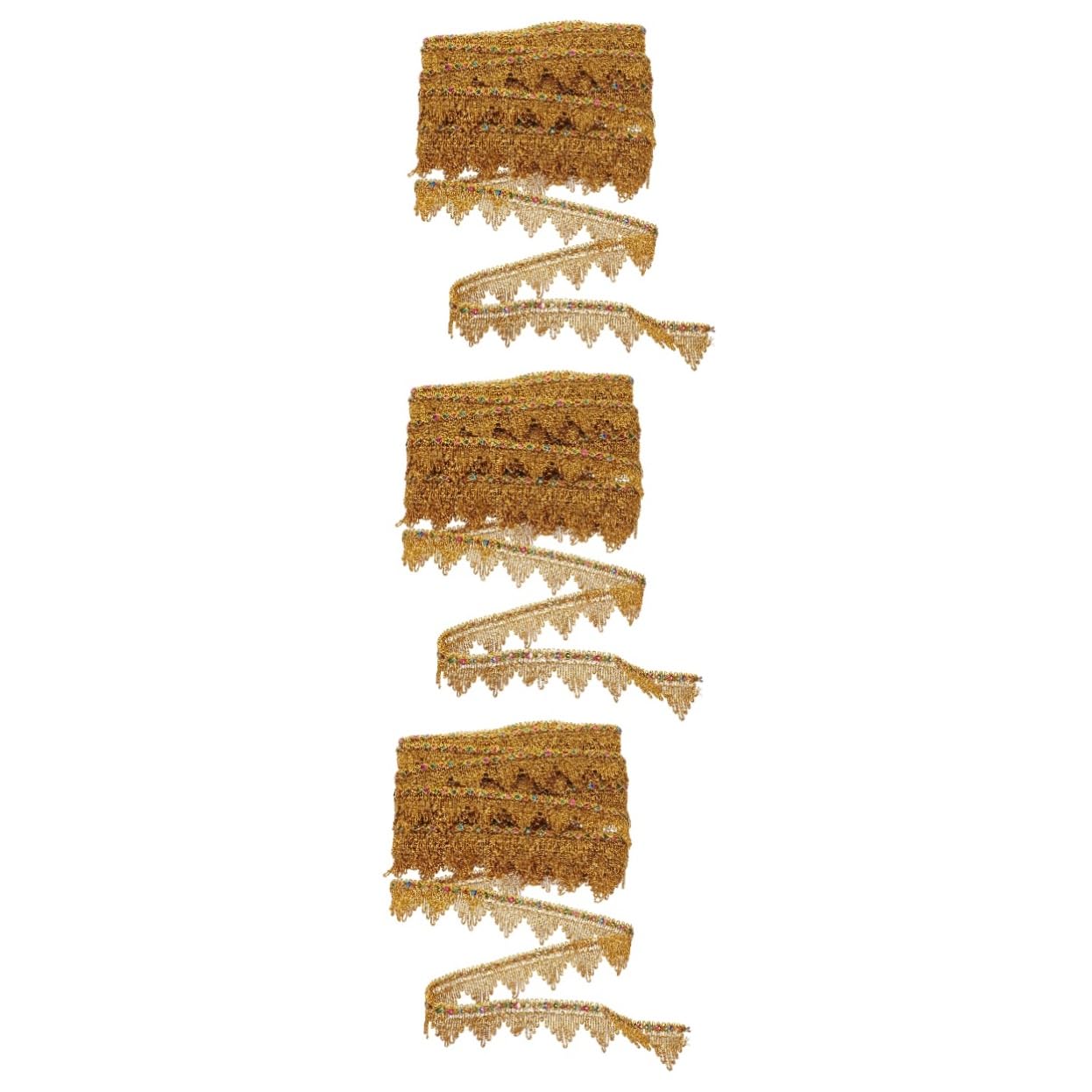3pezzi Nastro Decorativo Frangia Intrecciata Per Abbigliamento Tende e Fai Da Te Metri Di Rifinitura Elegantper Creazioni Artigianali e Decorazioni Di Stile