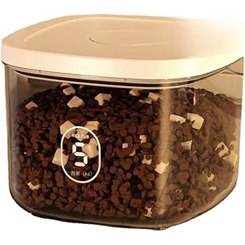 Amazon | Kisigim6kg3kgペットフード ストッカー 真空 自動排気