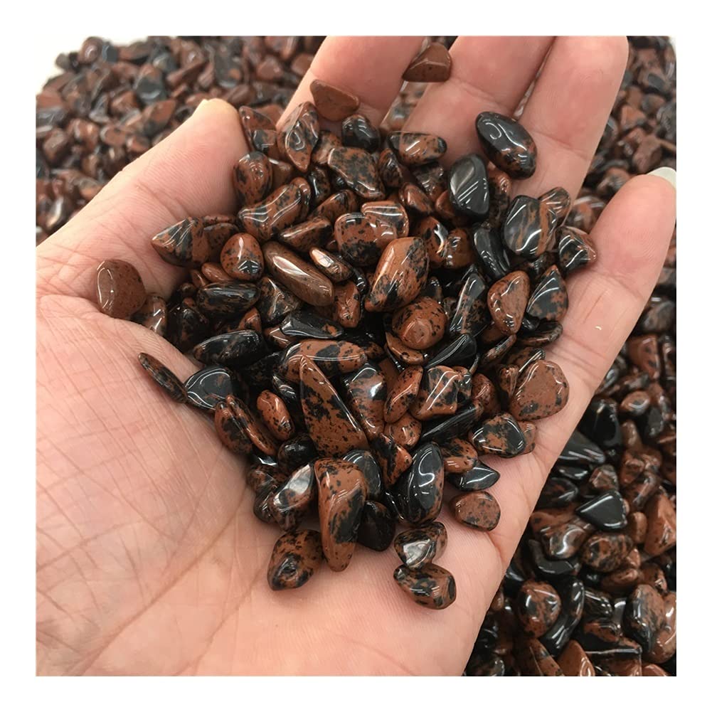 Regalo Ossidiana Rossa Naturale Ghiaia Arenaria Pietra di Cristallo Pietra for Acquario, Pietra da Giardino Pietra Decorativa for PEIQIYIN Raccolta domiciliare(Size:500g)