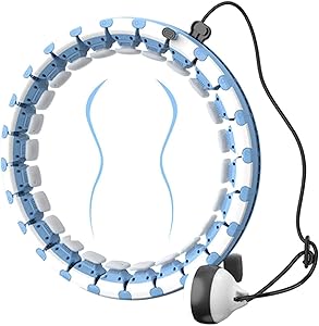 Hula Hoops for Adults Weight Loss, 24 Sections Detachable Weighted Hula Hoops Fitness for Kids and Women