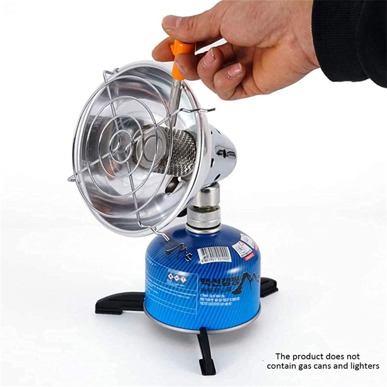 Riscaldatore da Terrazza Stufa a infrarossi Riscaldatore per patio esterno con custodia Riscaldatore a gas portatile per tenda da campeggio all'aperto Riscaldatore leggero per pesca (non contiene bomb
