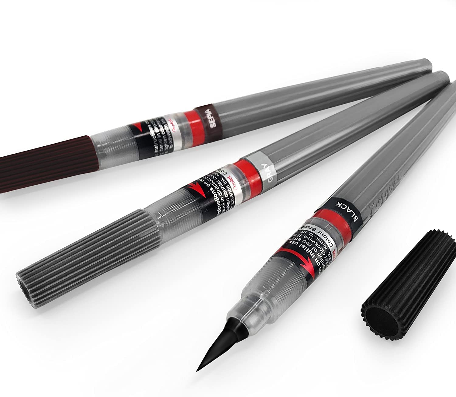 Pentel Pigment Ink Brush Pentel Brush Pen Black Pentel Refillable