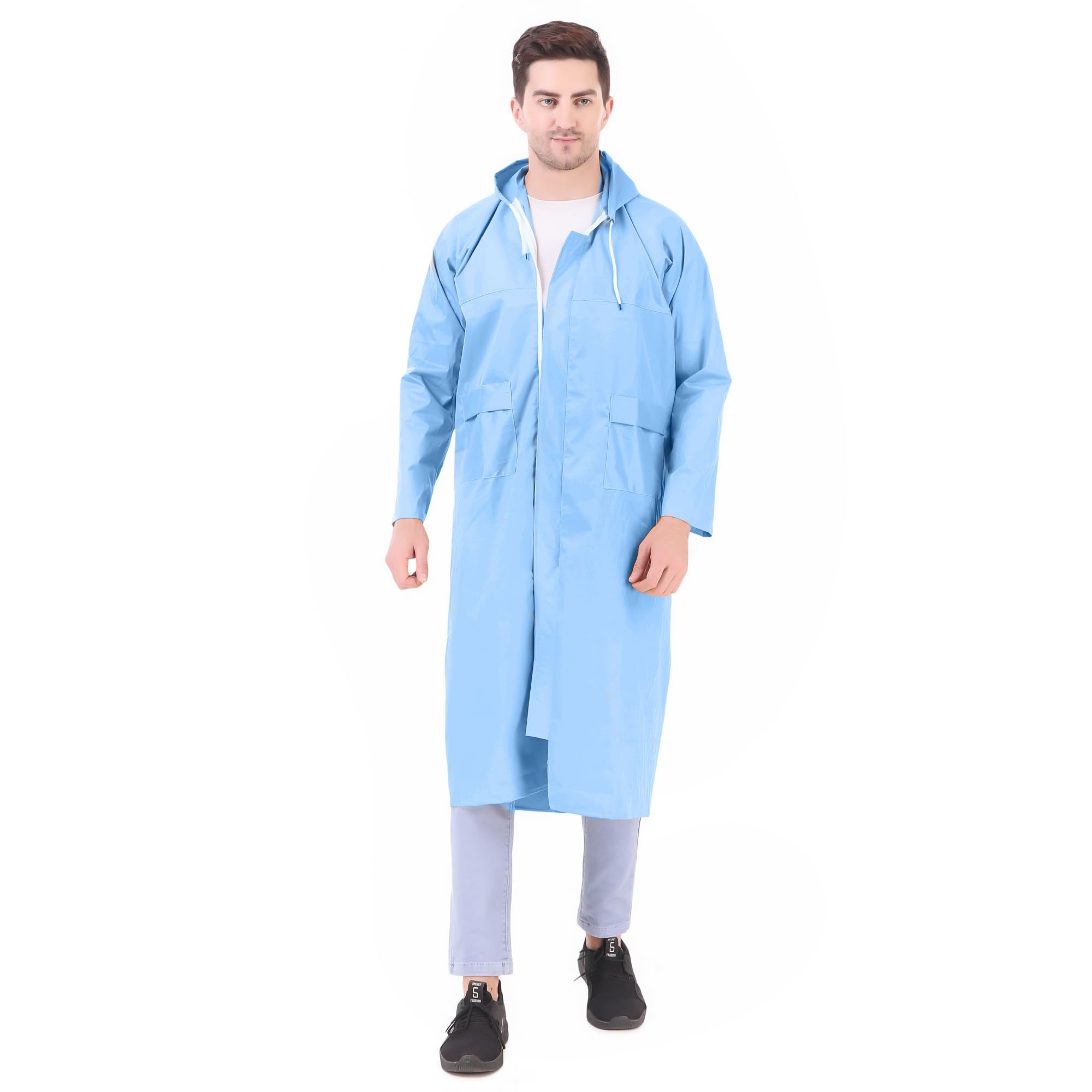 ketkar Men's Lightweight Waterproof Classic Raincoat Long Rain Jacket_Pack Of 1-picture-53