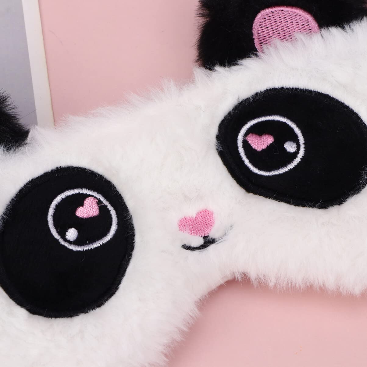 GLEAVI Elegante Maschera Con Motivo Panda Oscurante Confortevole Per Dormire Per Donne