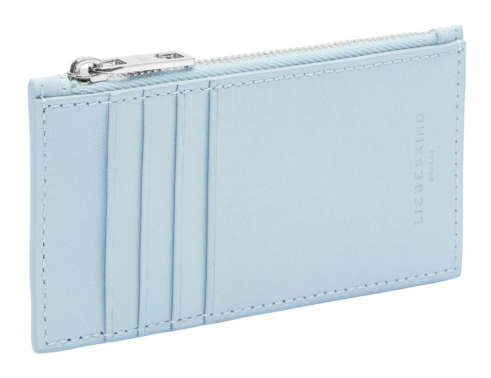 LIEBESKIND Berlin Leather Card Holder Soft Nappa Lou Cardholder Iceberg Light Blue
