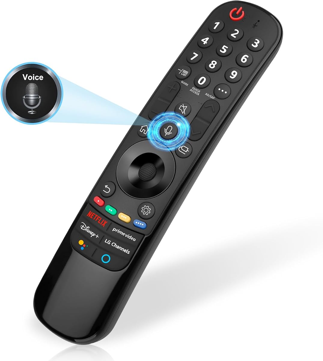 Voice Magic Replacement for LG-Smart-TV-Remote-Control 2018-2025,Universal for LG-Magic-Remote with Voice and Pointer Function AN-MR18BA, AN-MR19BA, AN-MR20GA, AN-MR21GA, MR22, MR23, MR24,MR25