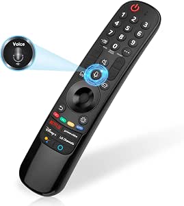 Voice Magic Replacement for LG-Smart-TV-Remote-Control 2018-2025,Universal for LG-Magic-Remote with Voice and Pointer Function AN-MR18BA, AN-MR19BA, AN-MR20GA, AN-MR21GA, MR22, MR23, MR24,MR25