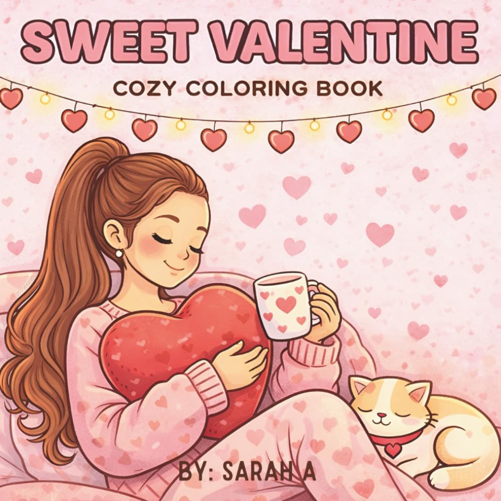 Sweet Valentine: Cozy Coloring Book