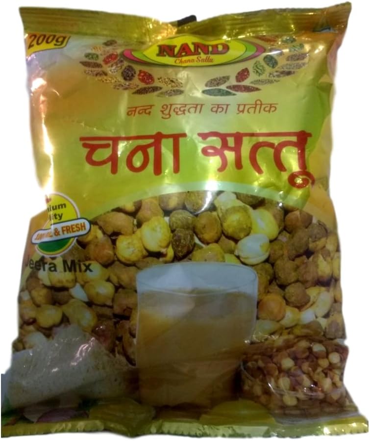 Nand Masala Healthy Chana Sattu,Roasted Chickpeas Flour, Chemical Free, Pesticide Free, USDA Certified 250gms-Pack of 1
