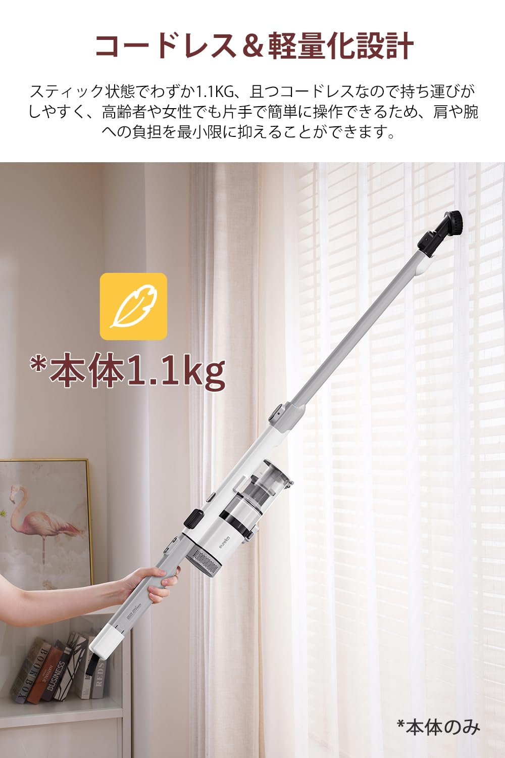 Amazon.co.jp: 【収納スタンド付＆軽量のスリムボディ】EUREKA 