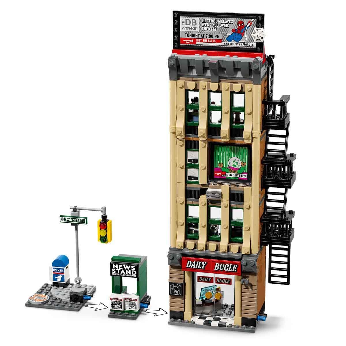 LEGO | Marvel Spider-Man vs. Mysterio: El Daily Bugle - Superhéroe de Juguete con Figura de Acción Meca y 7 Minifiguras - Regalo de Cumpleaños para Niños de 10+ Años y Fans de Las Películas - 76342