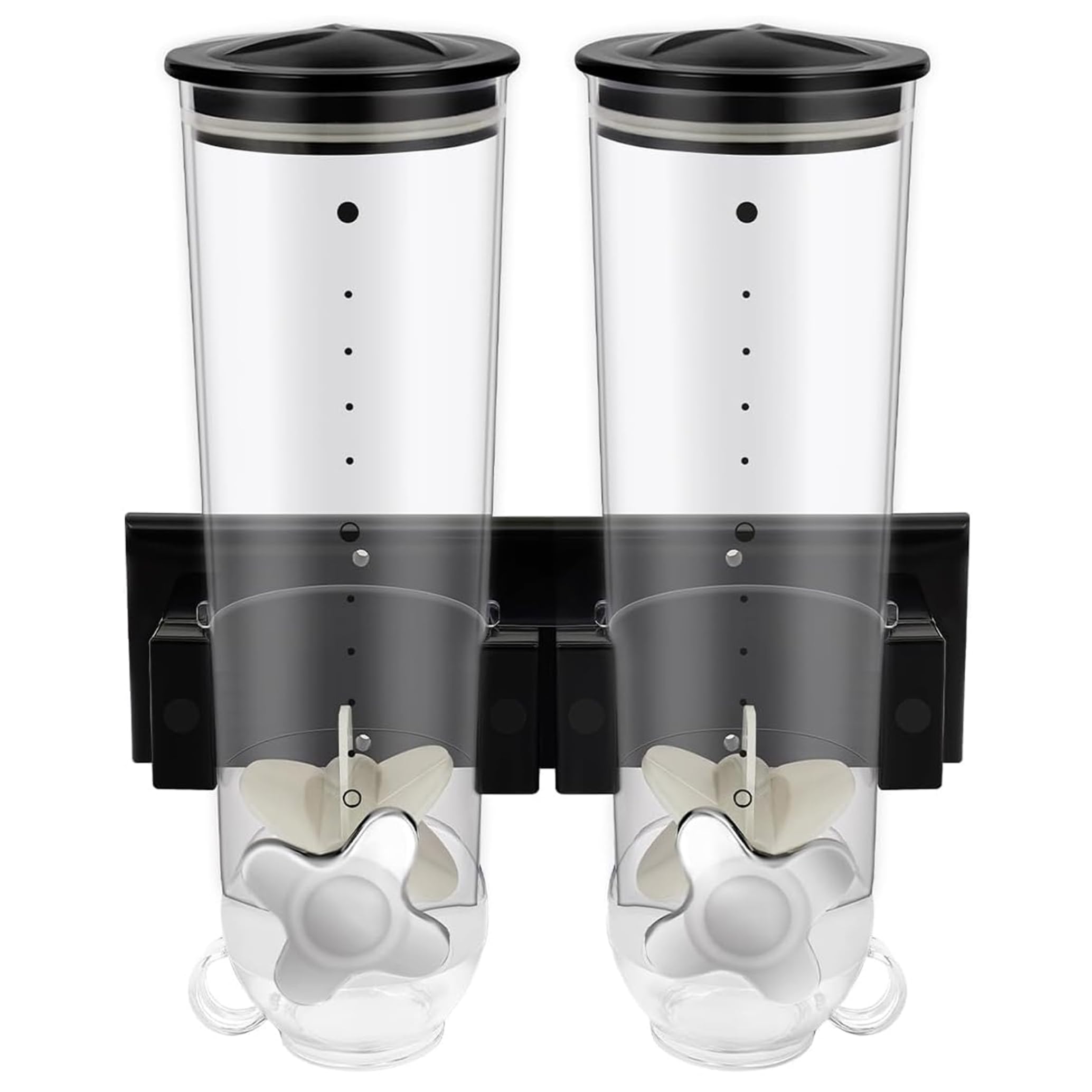 Dispensador de refrigerios Dispensador de granos de doble montaje para pared y mostrador