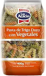 Macarrão de Sêmola de Trigo Durum com Vegetais Fusilli Las Acacias 400g