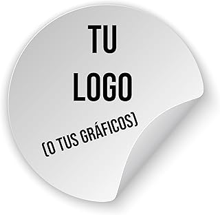 100 Pegatinas Personalizables Multiusos - Inserta tu logotipo o gráficos, tamaño seleccionable de 2 cm a 20 cm, ideal para...