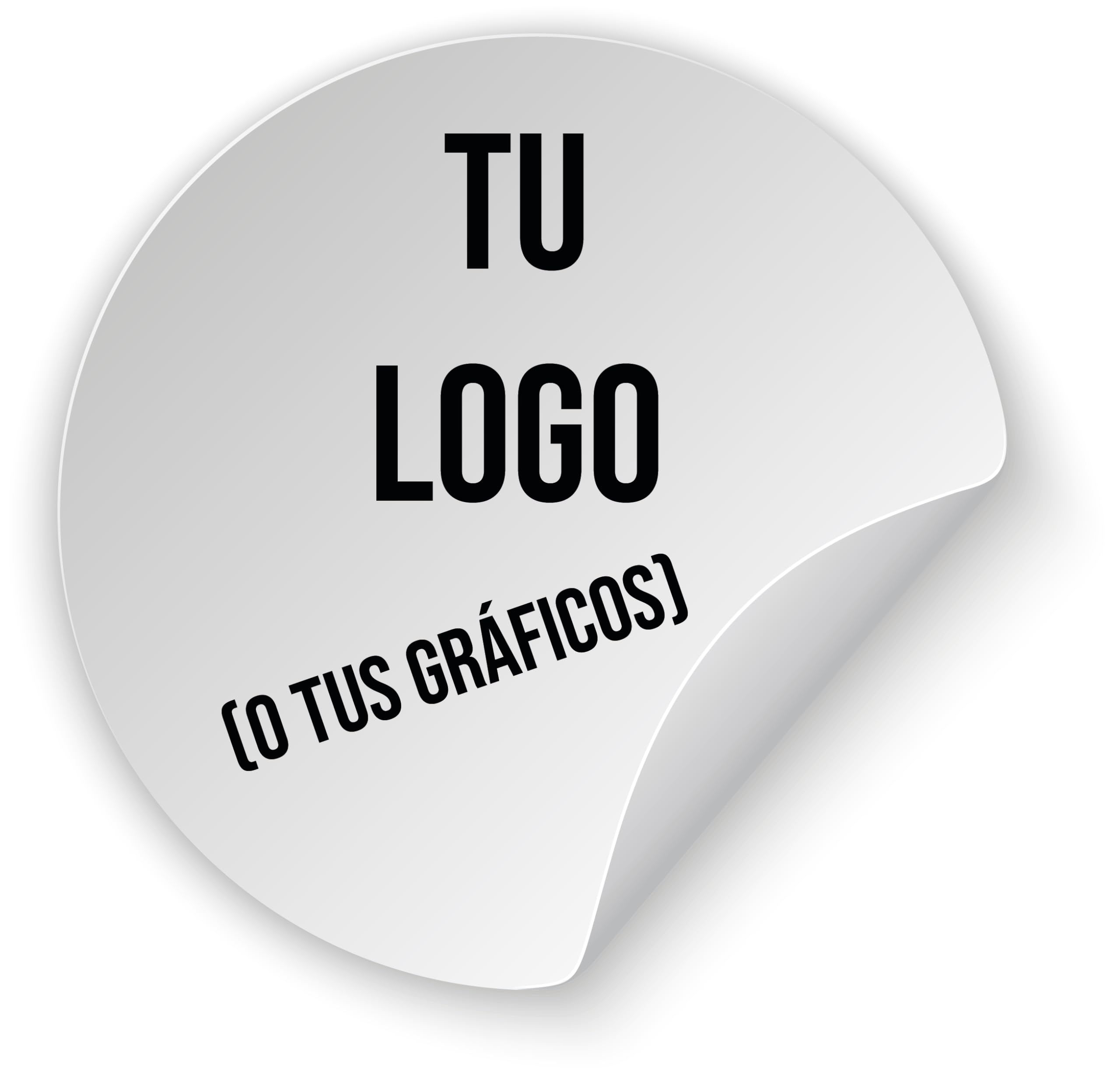100 Pegatinas Personalizables Multiusos - Inserta tu logotipo o gráficos, tamaño seleccionable de 2 cm a 20 cm, ideal para decoración, etiquetas y proyectos creativos (Circular)