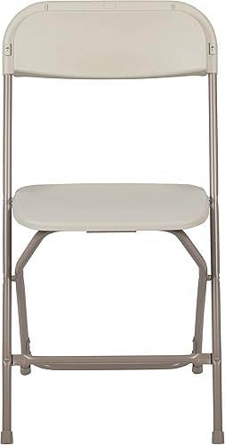 Miniatura 23 de EMMA + OLIVER Juego de 10 sillas plegables de plástico, capacidad de peso de 650 libras, silla plegable apilable ligera en color rojo