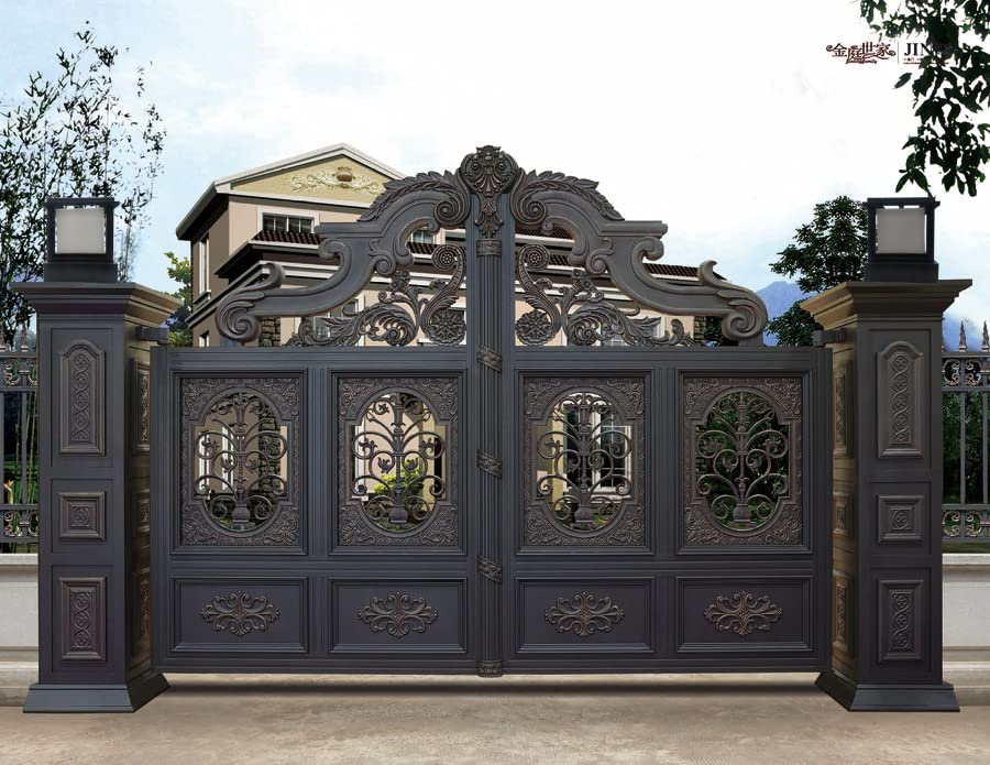 Image of WHITERAY 9.2 inch Outdoor Exterior Main Gate Light and Fence Decorative Waterproof Post Lamp for Driveway Entrance Modern and Traditional Home (Without Bulb)