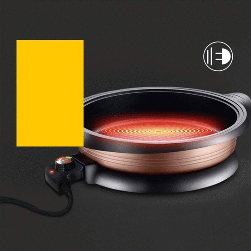 Electric hot Pot, Non-stick Wok, for Steak, Eggs,Fried Rice,Multifunctional Hot Household Cooking And Frying