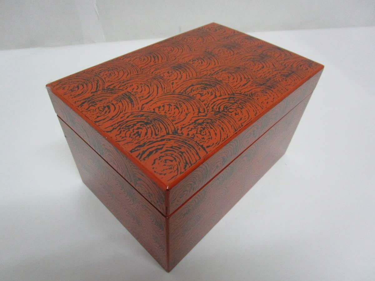 Amazon.co.jp: 【風流庵】『根来塗』渦文利休茶箱揃[仕服付] 303