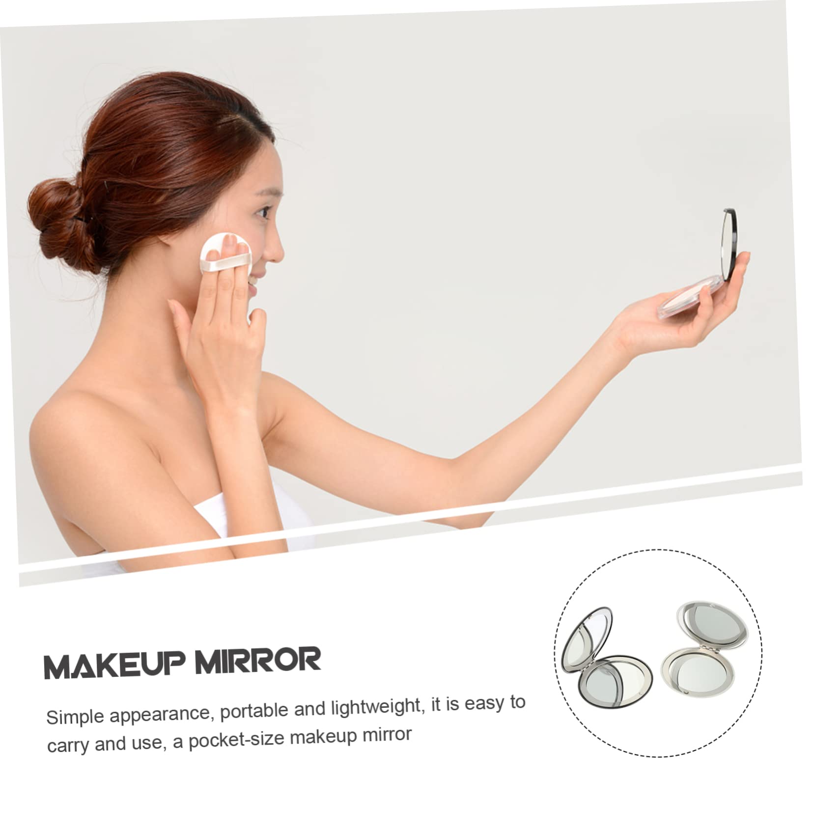 Didiseaon 6pezzi Specchio Da Trucco Specchietto Tascabile Doppio Lato Per Viaggio Design Creativo e Portatile Per Donne e Ragazze