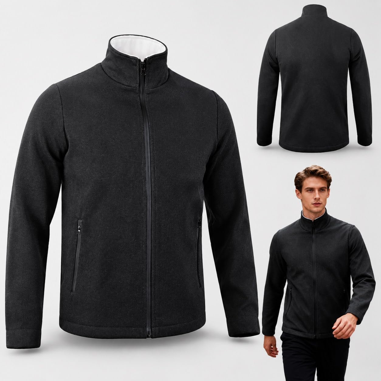 Kamizelka Ochronna Poziomu 5 Black-M | Odzież Chroniąca Przed Przecięciem I Przekłuciem, Bluza Z Wysokim Kołnierzem Chroniąca Przed Przekłuciem