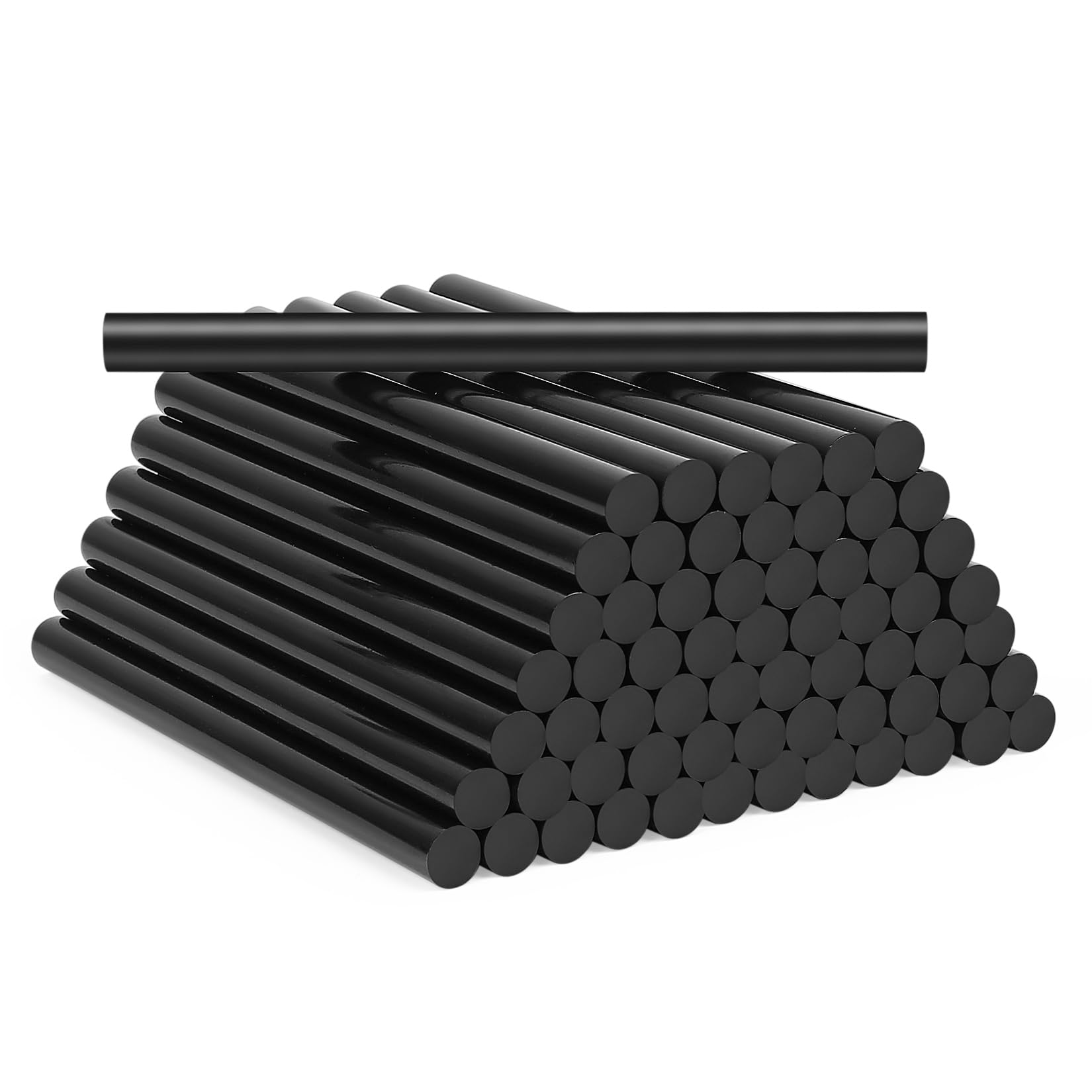 64 Pcs Barras de Pegamento Termofusible 11mm x 150mm, Barras de Pegamento Caliente, Palos de Pegamento negro, Barras Silicona Caliente para Pistola de Pegamento Caliente DIY Manualidades