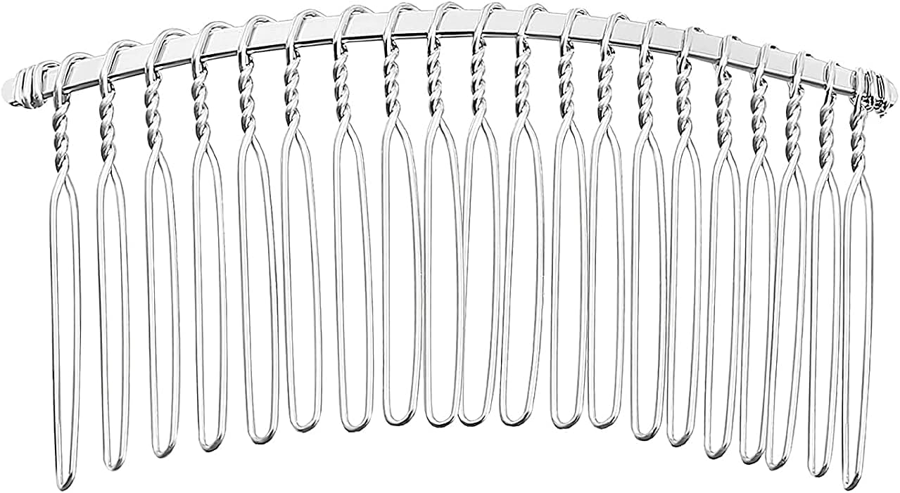 Gownlink Bridal Short Veil Wedding Hair Accessory White Lace And Net