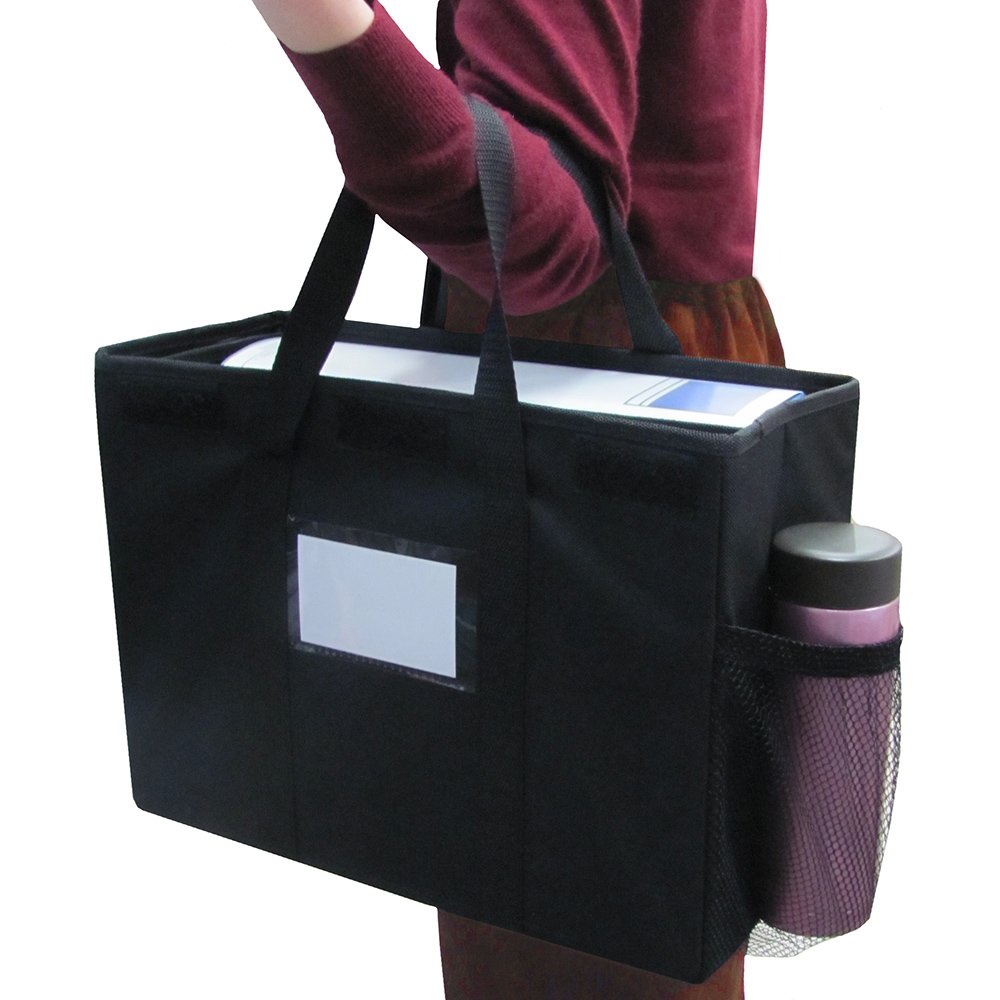 Amazon | オフィス ミーティングバック A4 黒 ふた付き | ケース