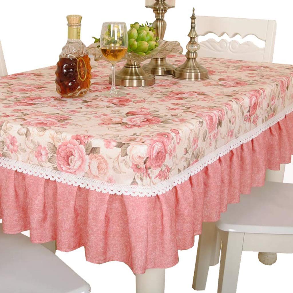 European tablecloth Tablecloth - Rectangular Coffee Table TV Cabinet Small Fresh Anti-dust Tablecloth (Size : 70 * 130cm)